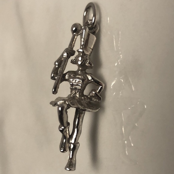 Nutcracker sterling silver vintage pendant bracelet charm - Picture 1 of 6